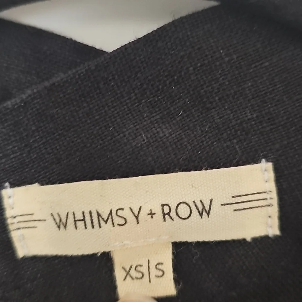 Whimsy + Row Linen Open Robe Coat - Picture 2 of 7